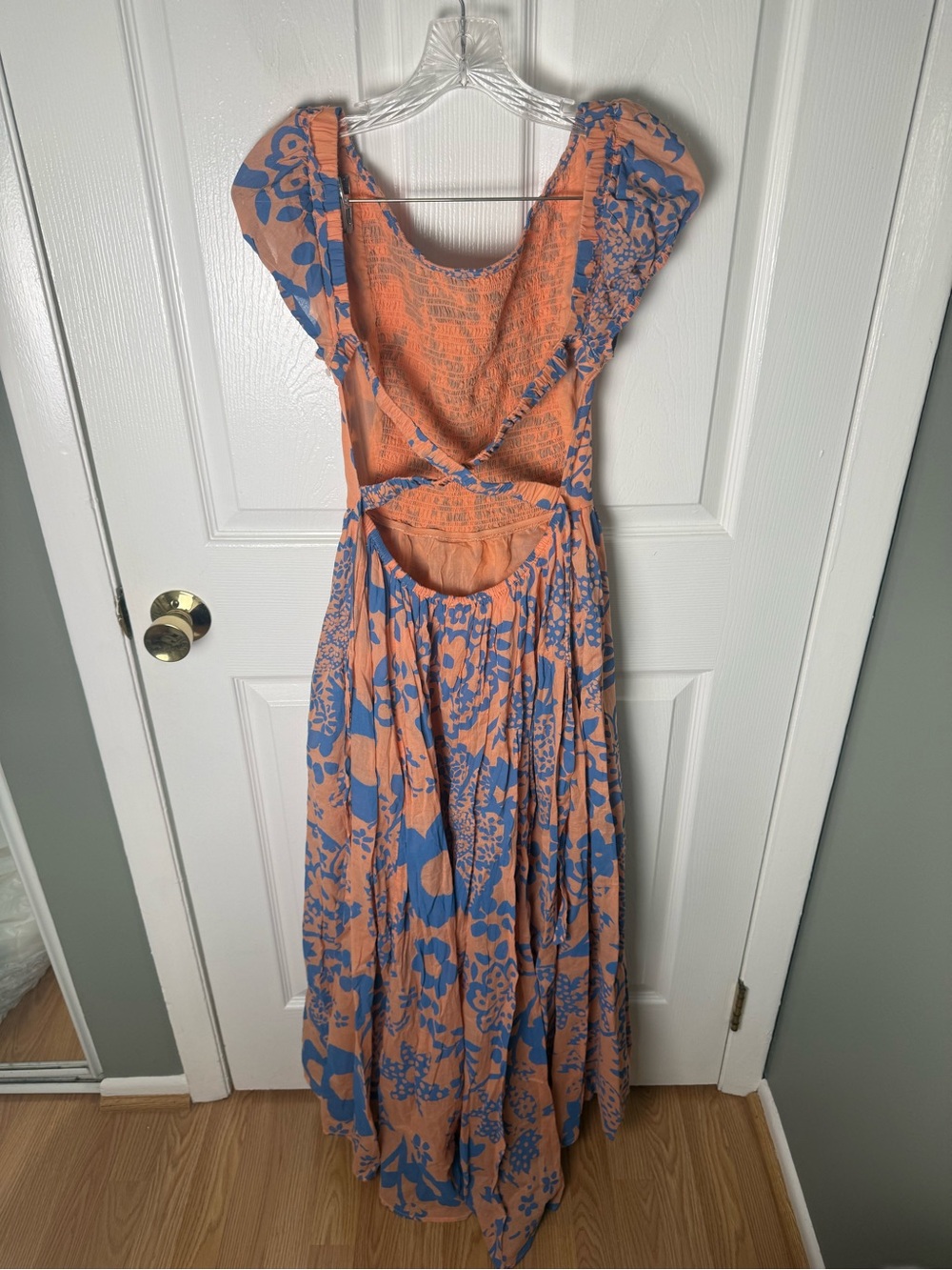 Free People Ultraviolet Maxi Dress in Pale Pink Combo S - Picture 4 of 8